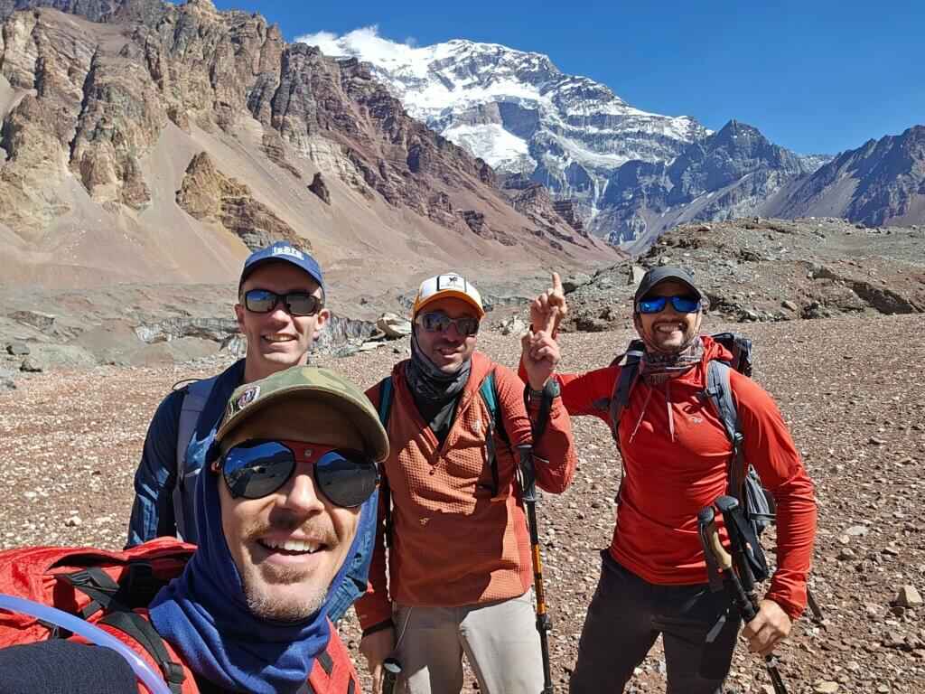 Group in summit Aconcagua Normal Route