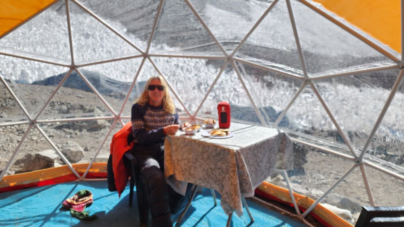 Alojamiento en el campamento base